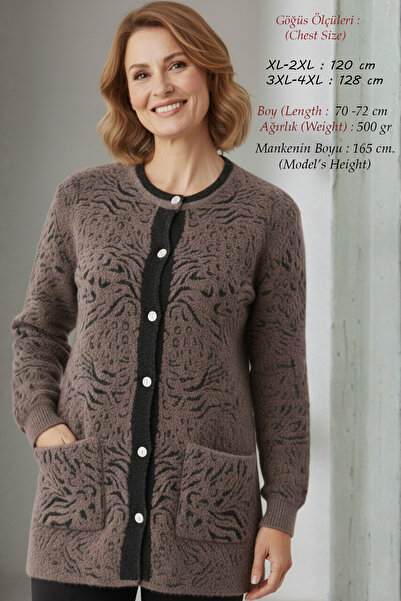 Laden Tricotaje Angora pentru femei, mărime mare, de iarnă, groase, moi, card...