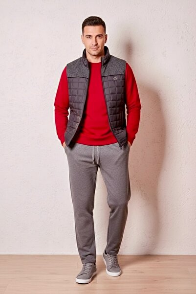 Mod Collection طقم بدلة رياضية موديل 3311 طقم فيست مكون من 3 قطع (سترة رمادية...