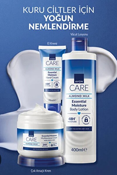 AVON CARE KURU CILT LER ICIN YOGUN NEMLENDIRICI 3LÜ SET .VÜCUT LOSYONU.YUZ KR...