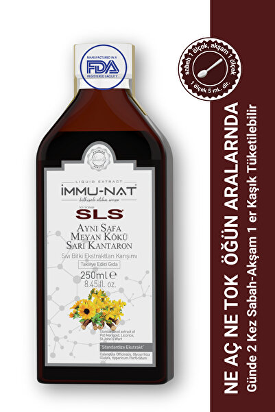 İmmu-Nat Immunat Xp Tonis Sls Aynı Safa Meyan Kökü Sarı Kantaron Sıvı Ekstrak...