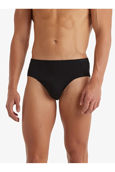 Blackspade Erkek Pamuklu 2’li Slip Külot-Siyah