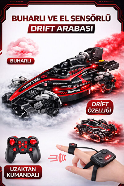 YILDIRIM OYUNCAK Uzaktan Kumandalı Bilek Sensörlü Buhar Atabilen Led Işıklı D...