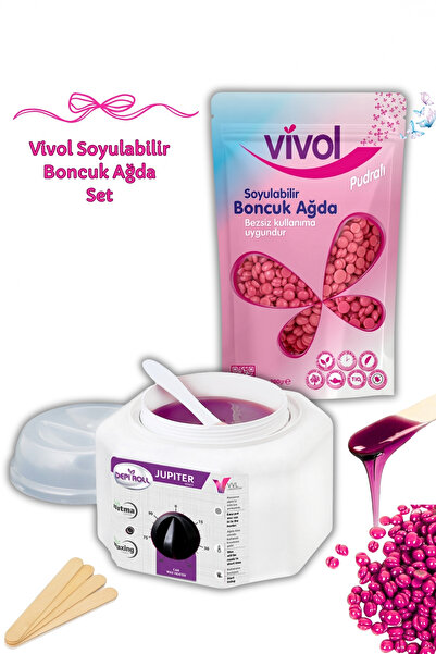 Vivol 2 Yıl Garantili Isıtıcı Makine Hediye Pudralı Boncuk Ağda 4 Spatula