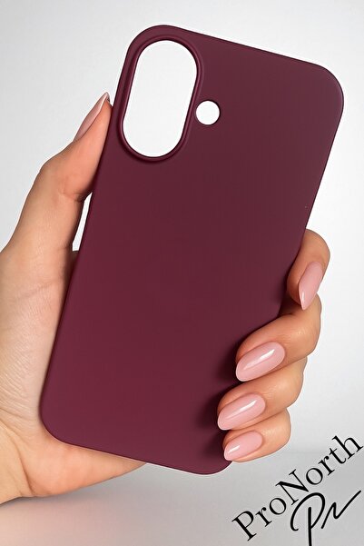 ProNorth Iphone 16 Uyumlu Kılıf Logolu Lansman Soft Yumuşak Içi Kadife Siliko...