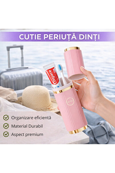 SMARTECH Husă de protecție pentru periuță de cap și pastă de pastă, geantă de...