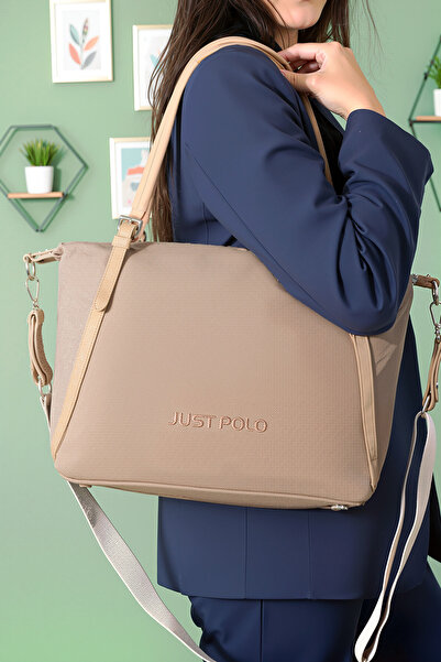 Just Polo Women's 4-Compartment Large Size Casual Long Strap Hand & Shoulder ...
