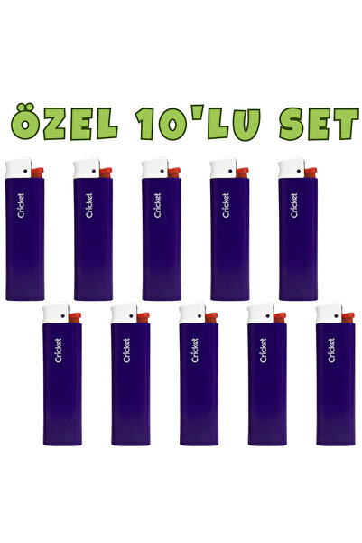 Cricket Cep Boy Taşlı Çakmak – Mum Alev 10’lu Set Lacivert Renk