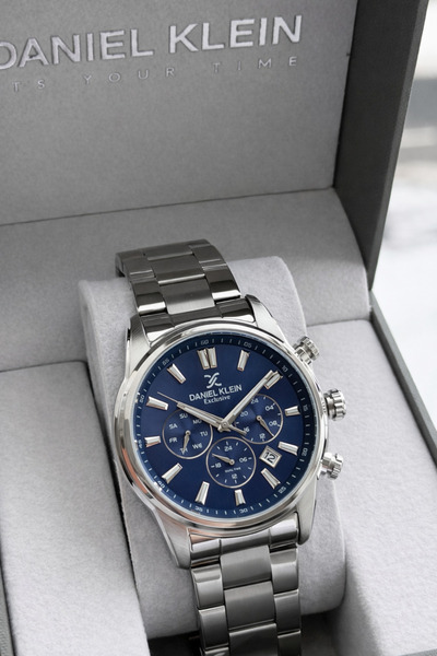 Daniel Klein Lacivert Katran Özel Kutulu Damat Saati Iç Fonksiyonları Aktif 3...