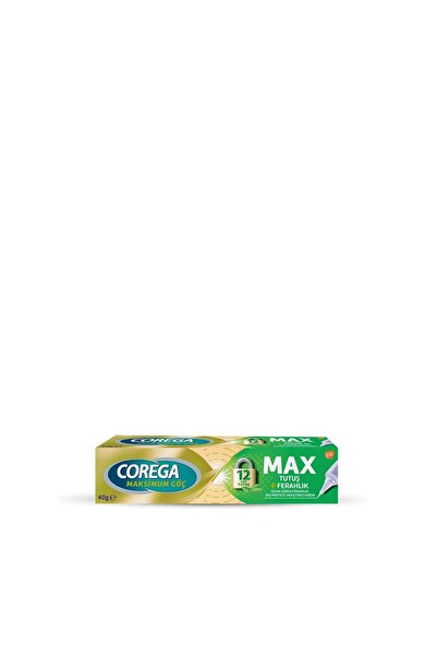 Corega Max Tutuş Ferahlık Protez Yapıştırıcı Krem 40g
