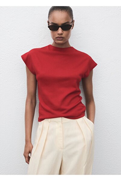 MANGO Woman Kolsuz ince örgü kazak