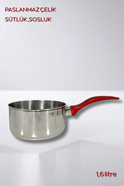ViZKA Paslanmaz Çelik Sosluk , Sütlük ,Büyük boy Sos Tavası 1,6 litre