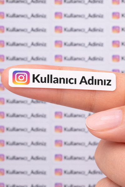 RSTİCKER Kişiye Özel Firma Şirket Marka Butik Logo Sticker Paketleme Kargo Am...