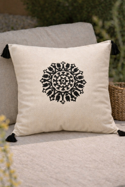 Shopyteks Декоративна подаръчна бродерия с помпони Декоративна керамична калъ...