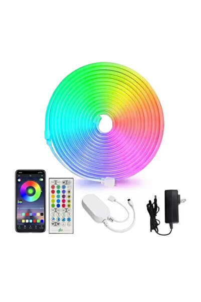 Genel Markalar 5m 16 Renk 4 Fonksiyonlu Esnek Şerit Neon LED