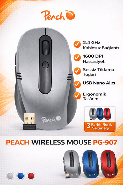 PeacHTec PEACH WIRELESS MOUSE PG-907