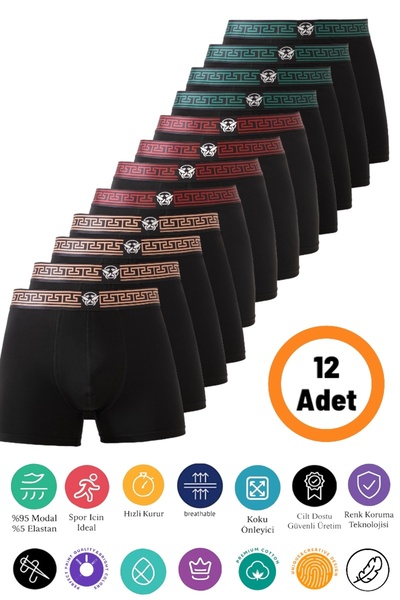 DU&ME Luxusní pánské boxerky z prémiové bavlny v krabici 3 kusy