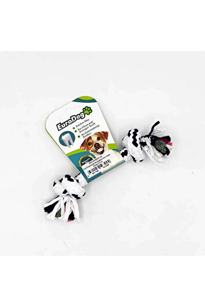 Eurodog خيط تنظيف الأسنان من ستوروزال، ذو عقدتين، أسود وأبيض (10730) 15 سم