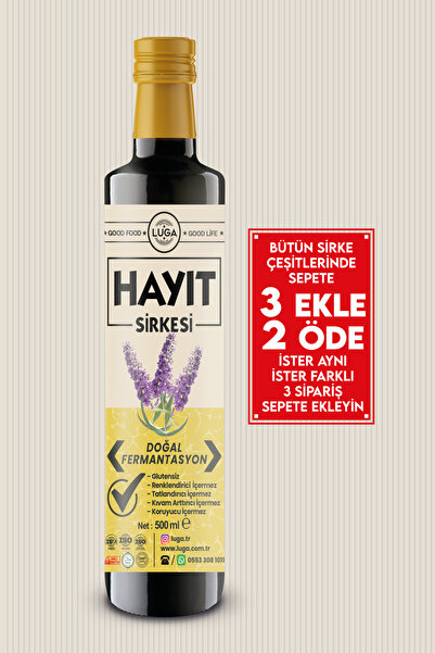 Luga Hayıt Tohumu Sirkesi 500 ml - Doğal Fermantasyon, Katkısız
