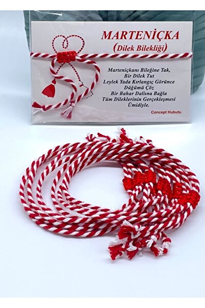 Concept HuBuTU 10 Adet Hediyelik Kadın Erkek Marteniçka Şans Dilek Bilekliği ...