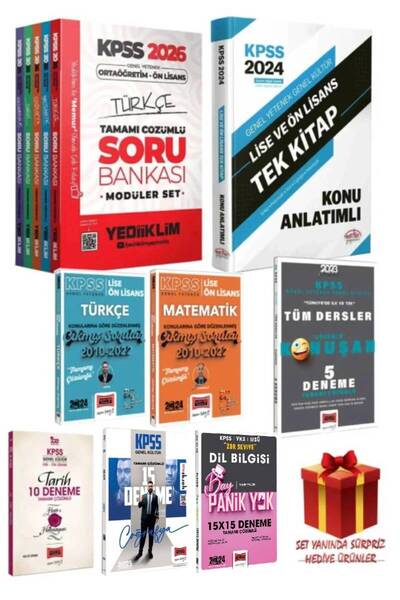 Yediiklim Yayınları 2026 Yediiklim Ortaöğretim-Ön Lisans Modüler Set Soru Ban...