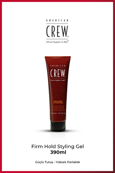 American Crew Firm Hold Styling Gel 390 ml – Güçlü Tutuşlu Erkek Saç Jölesi