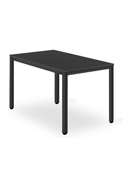 Mercaton Masă de sufragerie pentru living, Mercaton, PAL, metal, negru, 120x6...