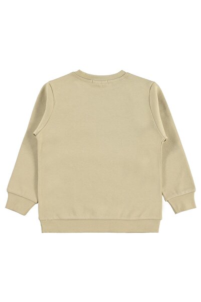 Civil Boys Φούτερ με στάμπα για 2-5 ετών Km - Μπεζ 3-4 ετών