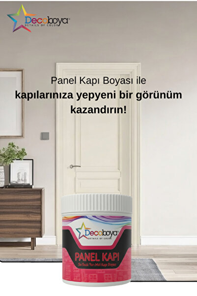DecoBoya Su Bazlı Panel Kapı Boyası 0.75Lt / 1Kg