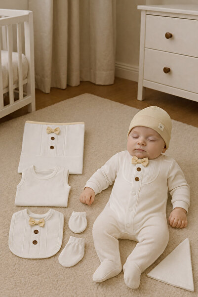 tinitins Newborn Baby Boy 8-Piece Set - Hospital Take-Home