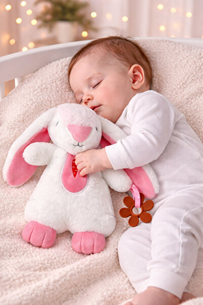 BUDİZZZ Tavşan Uyku ve Oyun Arkadaşı | Diş Kaşıyıcılı ve Hışırtılı Tasarım