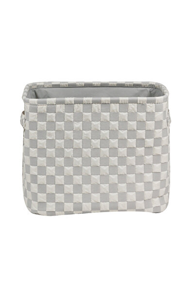 KOÇTAŞ Monogrom Sepet Bej Gri 40x30x33,5 Cm