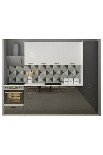 Fly 240 cm Füme HG Mutfak Ankastre Modüllü