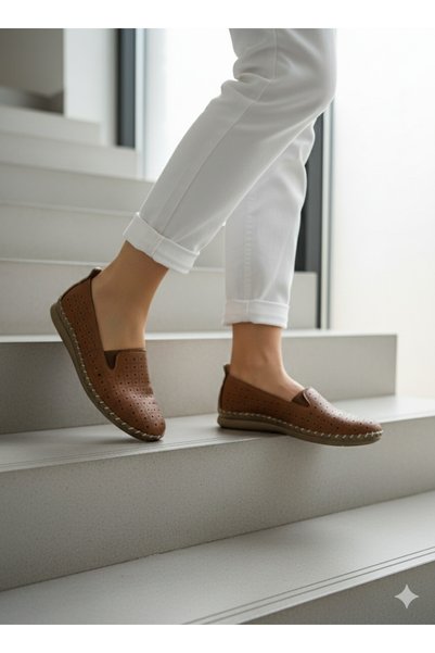 OFLAMAZ Women's Shoes, Ballet Flats, Hand-Stitched, Non-Opening, Stylish, Comfortable, Suitable for Daily Wear
