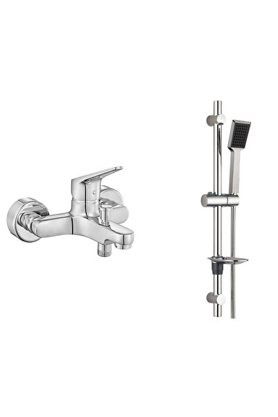 Eca Spylos Banyo Bataryası T-may Arya Oval Borulu Hareketli Sürgülü Duş Seti ...