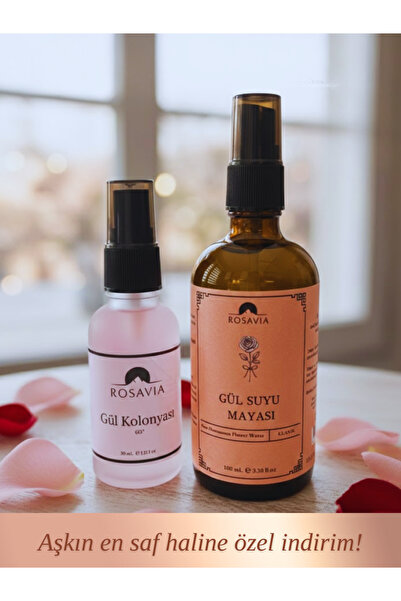 Rosavia Gül Suyu Mayası 100 ml (%100 SAF - %100 DOĞAL) Aydınlatıcı Ve Sıkılaş...
