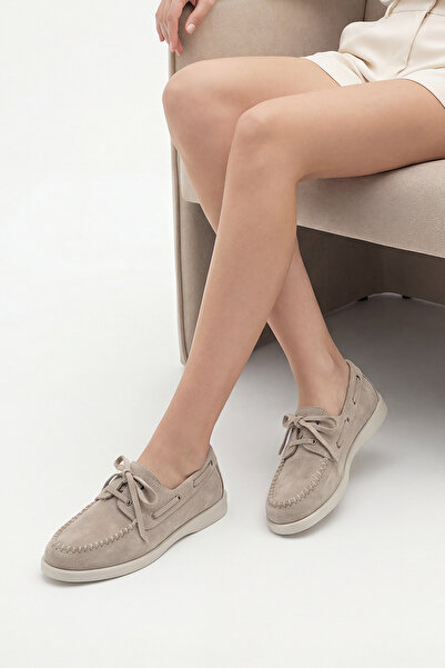 Marjin Pantofi casual de damă din piele naturală, cu șireturi și detalii din ...