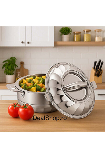 Arian Θερμική κατσαρόλα από ανοξείδωτο ατσάλι 4,3 L διατηρεί τα τρόφιμα ζεστά...