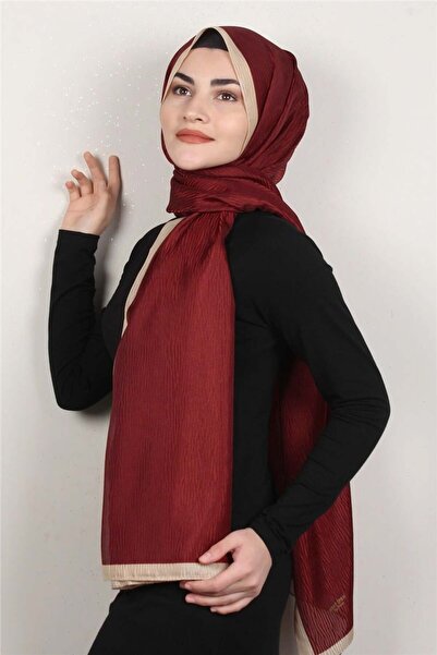 Eşarppark Fashion İpeksi Şal 2880-3 Bordo