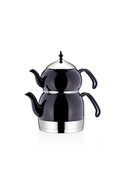 KORKMAZ Rena Siyah Çaydanlık Takımı 2.4 lt A226