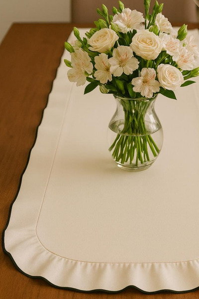 MUEV bumbac 100% Seria Premium Covoraș cu volane pentru zestre, stil american...