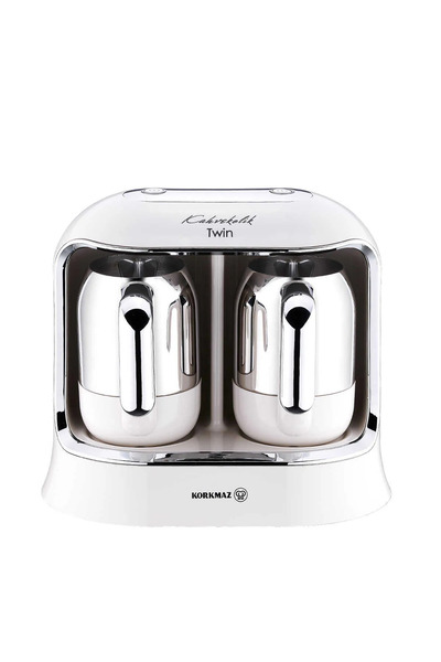 KORKMAZ ماكينة صنع القهوة كافيكوليك توين فانيليا كروم A861-08