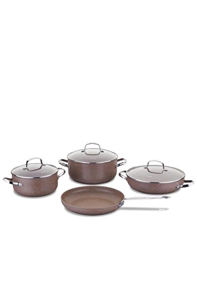 KORKMAZ Browni 7 Parça Tencere Seti A2900