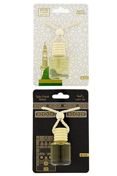 ESVED Medine Ravza Kokusu Ve Kabe Örtüsü Kokusu 8 Ml Araba Kokusu Cam Şişe
