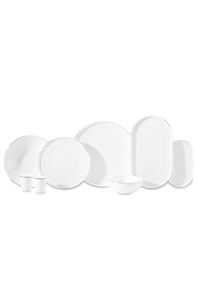 KORKMAZ Vera Collection 53 Parça Gold Yemek Takımı A8197