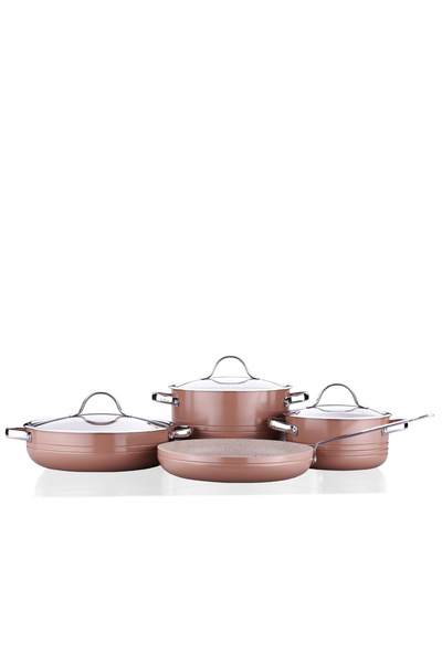 KORKMAZ Linea 7 Parça Mocha Tencere Seti A2619-6