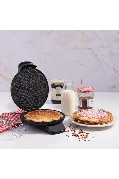 KORKMAZ Mia Siyah Waffle Makinesi A319-05