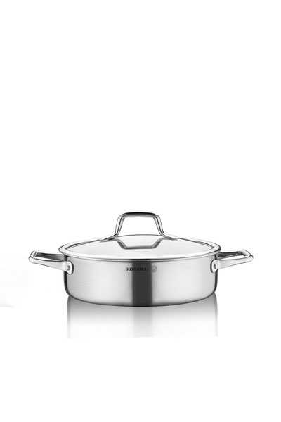 KORKMAZ وعاء قصير تريا 24×8 سم A2095