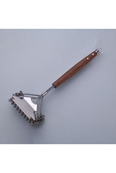 KORKMAZ Akasya Kazıyıcılı Barbekü Temizleme Fırçası A642-06