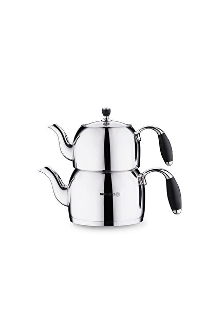 KORKMAZ Flora Siyah Maxi Çaydanlık Takımı 2 lt A119