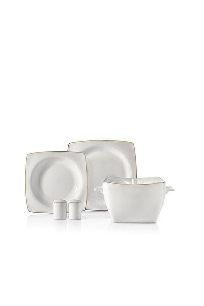 KORKMAZ Bone Selection 60 Parça Kare Yemek Takımı A8433